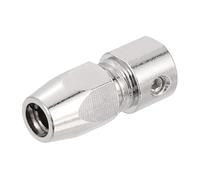 sourcing map Flex Collet Coupler CNC Stainless Steel with 3.18mm Motor Shaft and 4mm Flex Shaft Flexible Coupling Motor Shaft Locker for DIY RC Boat, Positive