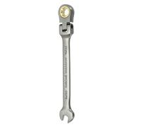 sourcing map Flex Head Ratchet Wrench Spanner 11/32" SAE Ratcheting Combination Wrench 72-Teeth Chrome Vanadium Steel Ratchet Gear Spanner with 12 Point Box End for Auto Repairs Home Projects