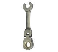 sourcing map Flex Head Ratchet Wrench Spanner 3/8" SAE Ratcheting Combination Wrench 72-Teeth Chrome Vanadium Steel Ratchet Gear Spanners with 12 Point Box End for Auto Repairs Home Projects
