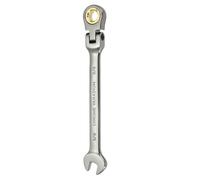 sourcing map Flex Head Ratchet Wrench Spanner 3/8" SAE Ratcheting Combination Wrench 72-Teeth Chrome Vanadium Steel Ratchet Gear Spanner with 12 Point Box End for Auto Repairs Home Projects