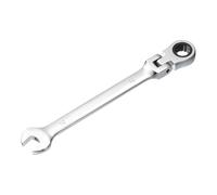 sourcing map Flex-Head Ratcheting Combination Wrench 10mm 72-Teeth Metric Standard Ratchet Box and Open End CR-V Steel Double Ended Wrench for Fasteners Nuts Bolts
