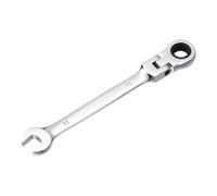 sourcing map Flex-Head Ratcheting Combination Wrench 11mm 72-Teeth Metric Standard Ratchet Box and Open End CR-V Steel Double Ended Wrench for Fasteners Nuts Bolts