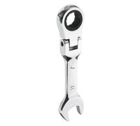 sourcing map Flex-Head Ratcheting Combination Wrench 11mm Metric 72-Teeth CR-V Steel Polished Chromium Plating Open End Ratchet Spanner Gear for Fasteners Nut Bolt