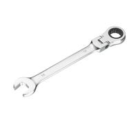 sourcing map Flex-Head Ratcheting Combination Wrench 16mm 72-Teeth Metric Standard Ratchet Box and Open End CR-V Steel Double Ended Wrench for Fasteners Nuts Bolts