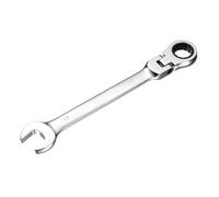 sourcing map Flex-Head Ratcheting Combination Wrench 17mm 72-Teeth Metric Standard Ratchet Box and Open End CR-V Steel Double Ended Wrench for Fasteners Nuts Bolts