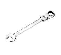 sourcing map Flex-Head Ratcheting Combination Wrench 19mm 72-Teeth Metric Standard Ratchet Box and Open End CR-V Steel Double Ended Wrench for Fasteners Nuts Bolts