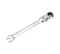 sourcing map Flex-Head Ratcheting Combination Wrench 7mm 72-Teeth Metric Standard Ratchet Box and Open End CR-V Steel Double Ended Wrench for Fasteners Nuts Bolts