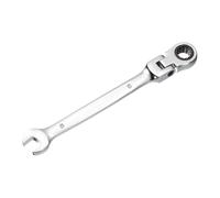 sourcing map Flex-Head Ratcheting Combination Wrench 8mm 72-Teeth Metric Standard Ratchet Box and Open End CR-V Steel Double Ended Wrench for Fasteners Nuts Bolts