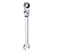 sourcing map Flex-Head Ratcheting Wrench 10mm 180° Rotating Head Metric Ratchet Combination Wrenches 72-Teeth Chrome Vanadium Steel Open End Ratchet for Fasteners Nut Bolt