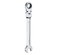 sourcing map Flex-Head Ratcheting Wrench 13mm 180° Rotating Head Metric Ratchet Combination Wrenches 72-Teeth Chrome Vanadium Steel Open End Ratchet for Fasteners Nut Bolt