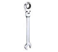 sourcing map Flex-Head Ratcheting Wrench 17mm 180° Rotating Head Metric Ratchet Combination Wrenches 72-Teeth Chrome Vanadium Steel Open End Ratchet for Fasteners Nut Bolt