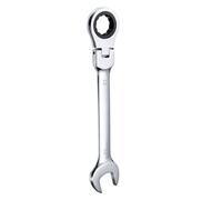 sourcing map Flex-Head Ratcheting Wrench 30mm 180° Rotating Head Metric Ratchet Combination Wrenches 72-Teeth Chrome Vanadium Steel Open End Ratchet for Fasteners Nut Bolt