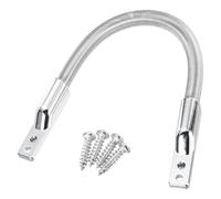 sourcing map Flexible Door Loop Wire Protection Sleeving Armored Wire Conduit Power Transfer Loop Cable Protector Sleeve with Ends 180mm x 7.5mm