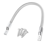 sourcing map Flexible Door Loop Wire Protection Sleeving Armored Wire Conduit Power Transfer Loop Cable Protector Sleeve with Ends 300mm x 7.5mm