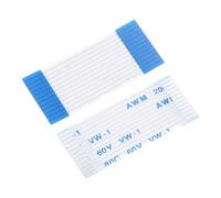 sourcing map Flexible Flat Cable,30mm 1mm Pitch 12 Pins FPC FFC Flexible Ribbon Cable for LCD TV Car Audio DVD Player 10Pcs (A type)