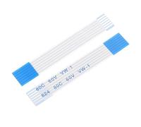 sourcing map Flexible Flat Cable, 60mm 1mm Pitch 6 Pins FPC FFC Flexible Ribbon Cable for LCD TV Car Audio DVD Player 5Pcs (B Type)