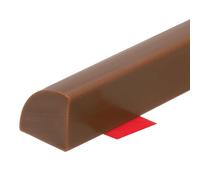 sourcing map Flexible Molding Trim, 20 Inch Flexible Quarter Round Molding Silicone Peel and Stick Trim Self Adhesive Shower Water Barrier for Corner Decor Bathroom Kitchen, Brown