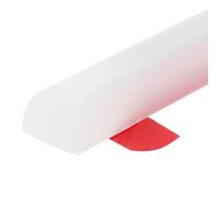 sourcing map Flexible Molding Trim, 98 Inch Flexible Quarter Round Molding Silicone Peel and Stick Trim Self Adhesive Shower Water Barrier for Corner Decor Bathroom Kitchen, Transparent