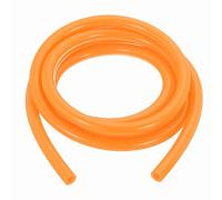 sourcing map Flexible Plastic 5mm ID x 11mm OD Silicone Tubing, 6.6ft High Temp Silicone Air Tube Drip Irrigation Hose Pipe for Home Brewing Wine Beer Line and Aquaponics, Orange