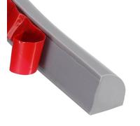 sourcing map Flexible Quarter Round Molding Wall Trim 0.7" x 0.86" x 118" Single Peel and Stick Bendable Rubber Edge Moulded Trim Strip for Corner Ceiling Floor Bathroom Countertop, Gray