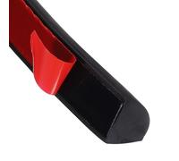 sourcing map Flexible Quarter Round Molding Wall Trim 0.7" x 0.86" x 78" Single Peel and Stick Bendable Rubber Edge Moulded Trim Strip for Corner Ceiling Floor Bathroom Countertop, Black