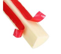 sourcing map Flexible Quarter Round Molding Wall Trim 1/2" x 1/2" x 158" Double Peel and Stick Bendable Rubber Edge Moulded Trim Strip for Corner Ceiling Floor Bathroom Countertop, Brown