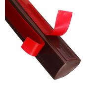 sourcing map Flexible Quarter Round Molding Wall Trim 1/2" x 1/2" x 39" Double Peel and Stick Bendable Rubber Edge Moulded Trim Strip for Corner Ceiling Floor Bathroom Countertop, Coffee