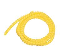 sourcing map Flexible Spiral Tube Wrap Cable Management Sleeve 8mm X 10mm Computer Wire Manage Cord 2 Meters Length Yellow