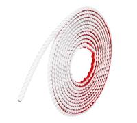 sourcing map Flexible Wall Trim Molding Trim, 16.4Ft x 0.39Inch Self Adhesive Peel and Stick Molding Wallpaper Mirror Frame Border Trim for Cabinet Mirror Frame, Line White