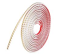 sourcing map Flexible Wall Trim Molding Trims, 16.4Ft x 0.39Inch Self Adhesive Peel and Stick Molding Wallpaper Mirror Frame Border Trim for Cabinet Mirror Frame, Line White