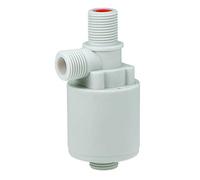 sourcing map Float Ball Valve G1/2 Thread Plastic Vertical Exterior Water Liquid Level Control Sensor Automatic with Filter