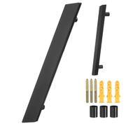 sourcing map Floating House Letters, 6 Inch Acrylic Modern Address Letter for Outside with Nails Kit for Home Street Office Mailbox Sign(Slash, Black)