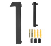 sourcing map Floating House Numbers, 5 Inch Acrylic Modern Address Number for Outside with Nails Kit for Home Street Office Mailbox Sign(Number 1, Black)