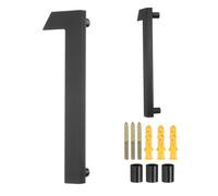 sourcing map Floating House Numbers, 6 Inch Acrylic Modern Address Number for Outside with Nails Kit for Home Street Office Mailbox Sign(Number 1, Black)