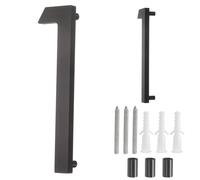 sourcing map Floating House Numbers, 6 Inch Solid Aluminum Modern Address Number for Outside with Nails Kit for Home Street Office Mailbox Sign(Number 1, Black)