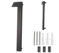 sourcing map Floating House Numbers, 7 Inch Solid Aluminum Modern Address Number for Outside with Nails Kit for Home Street Office Mailbox Sign(Number 1, Black)