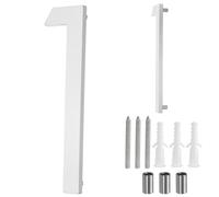 sourcing map Floating House Numbers, 8 Inch Solid Aluminum Modern Address Number for Outside with Nails Kit for Home Street Office Mailbox Sign(Number 1, Reflective Silver)