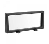 sourcing map Floating Thin Film Display Box, ABS Frame Case with Base 30cm x 11cm x 2cm Black Pack of 1