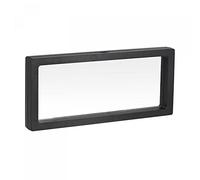 sourcing map Floating Thin Film Display Box, ABS Frame Display Case Holder 30cm x 11cm x 2cm Black for Ring Necklace Bracelet Earring Pack of 1