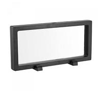 sourcing map Floating Thin Film Display Box with Base 23cm x 11cm x 2cm Black