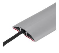 sourcing map Floor Cord Cover 6ft, Extension Cord Hider for Floor Cable Management Wire Covers Protector Prevent Cable Trips 0.47" W x 0.24" H, Grey