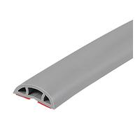 sourcing map Floor Cord Cover Cable Protector 0.4" W x 0.24" H 3.3ft Grey Cable Management for Home Office