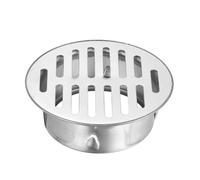 sourcing map Floor Drain Cover, Stainless Steel Anti Blocking Drain Cover for Outdoor Bathroom Kitchen, Fit for 110mm/4.33" aperture