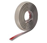 sourcing map Floor Transition Strip 1.4" 10ft Self Adhesive PVC Carpet to Tile Transition Edging Trim Peel and Stick Cover Strip for Uneven Floors Height 5mm, Grey Wood Grain