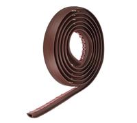 sourcing map Floor Transition Strip 1.4" 10ft Self Adhesive PVC Carpet to Tile Transition Edging Trim Peel and Stick Cover Strip for Uneven Floors Height 10mm, Coffee Color