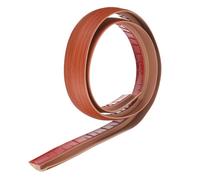 sourcing map Floor Transition Strip 1.4" 3.33ft Self Adhesive PVC Carpet to Tile Transition Edging Trim Peel and Stick Cover Strip for Uneven Floors Height 5mm, Brown Wood Grain