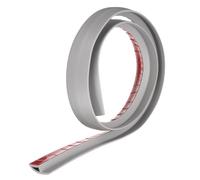 sourcing map Floor Transition Strip 1.4" 3.33ft Self Adhesive PVC Carpet to Tile Transition Edging Trim Peel and Stick Cover Strip for Uneven Floors Height 10mm, Grey
