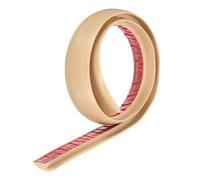 sourcing map Floor Transition Strip 1.6" 3.33ft Self Adhesive PVC Carpet to Tile Transition Edging Trim Peel and Stick Cover Strip for Uneven Floors Height 7mm, Beige Wood Grain