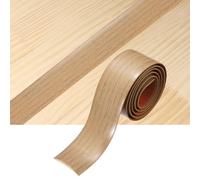 sourcing map Floor Transition Strip, 1m x 40mm(LxW) Self Adhesive Vinyl Flooring Edging Trim PVC Flooring Flat Divider Strip Cover Strips for Joining Floor Gaps, Rosewood Vein Brown