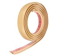 sourcing map Floor Transition Strip 2" 10ft Self Adhesive PVC Carpet to Tile Transition Edging Trim Peel and Stick Cover Strip for Uneven Floors Height 10mm, Wood Grain